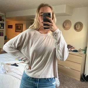 long sleeve soft knit top